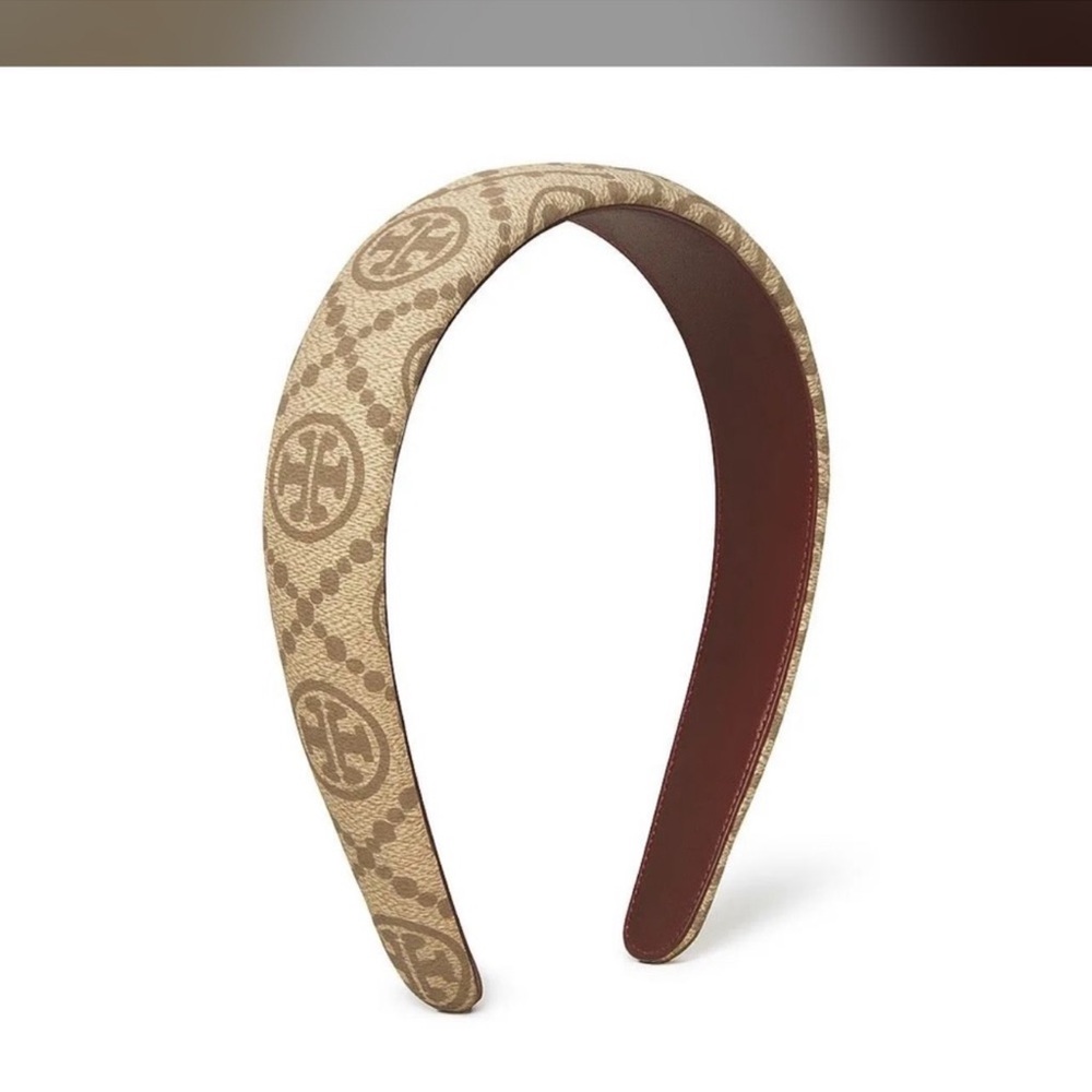 Tory Burch Tan Patterned Headband